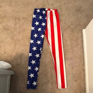American flag leggings